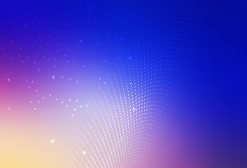 Light Pink, Blue vector Glitter abstract illustration with blurred drops of rain.