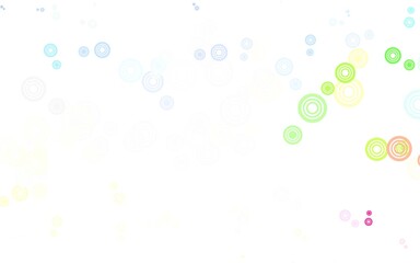Light Multicolor vector background with spots.