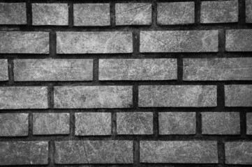 Fototapeta premium black and white grunge brick wall texture