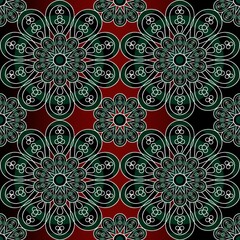 A creative composition consisting of graphic and geometric elements. An abstraction. A resource for printing on paper or fabric, a decorative background.