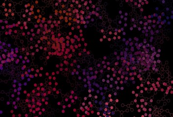 Dark Blue, Red vector backdrop with artificial intelligence data.