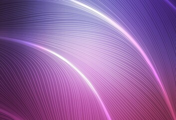 Light Purple, Pink vector background with bent lines.