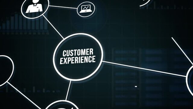 Internet, business, Technology and network concept.Technology future. Customer Experience