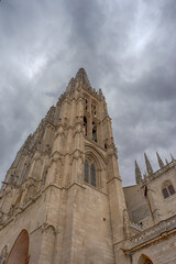 Fototapeta premium fachada de la bonita catedral de Burgos, España