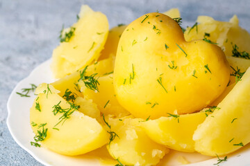 Boiled Potatoes, Heart Shaped Potatoes