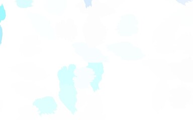 Light BLUE vector pattern with random forms.
