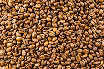 Coffee beans background