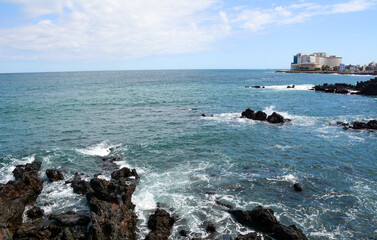 Beautiful seascape in Jeju Island, South Korea