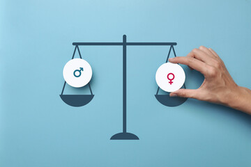 Equality and balance between men and women. Gender equality and tolerance