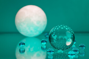 スーパームーンとエンジェル（月と天使）