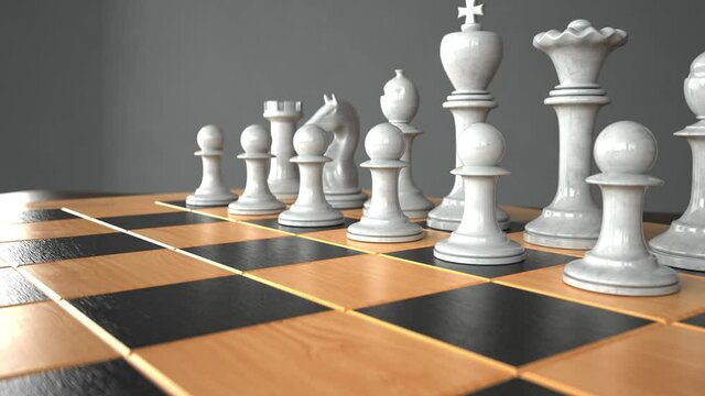 4k video of the chess board. ProRes 4444.