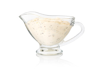 Bowl with tartar sauce