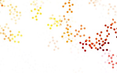 Light Orange vector template with artificial intelligence structure.
