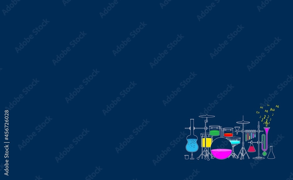 Fototapete background for a presentation on chemistry. chemical laboratory. abstract illustration of chemical d