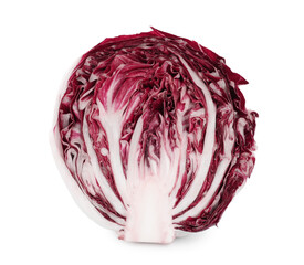 Fototapeta premium Half of ripe radicchio isolated on white