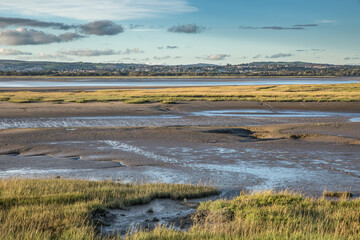 Loughor river low tide