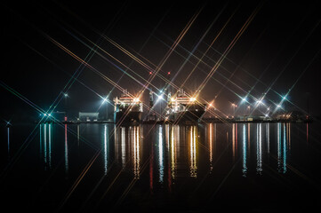 Ships at Southampton docks