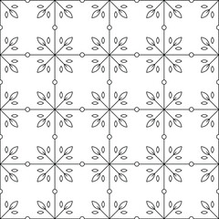 Seamless Vector Pattern. Background Geometric Leaves.