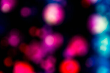 Blurred bubbles on black background