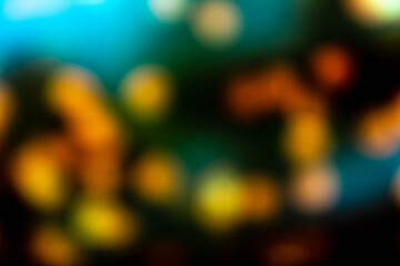 Blurred bubbles on black background