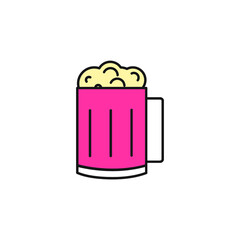 alcohol and cocktails icons symbol vector elements for infographic web