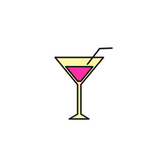 alcohol and cocktails icons symbol vector elements for infographic web