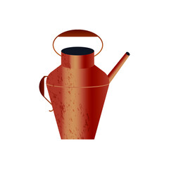 Watering Can. Modern Flat Vector Illustration. Gardening Concept. Social Media Template.