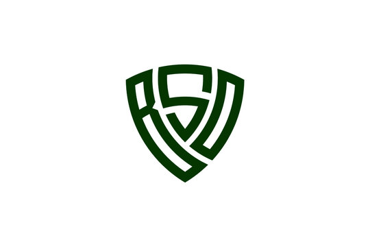 bso creative letter shield logo design vector icon illustration