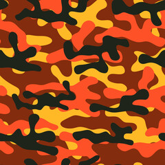 Vector illustration. Camouflage. Cloth.