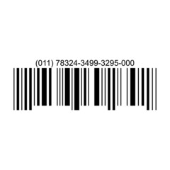 Bar code vector cartoon icon. Vector illustration barcode on white background. Isolated cartoon illustration icon of label bar code .