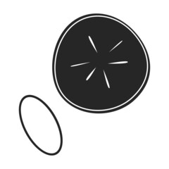 Radish vector icon.Black vector icon isolated on white background radish.