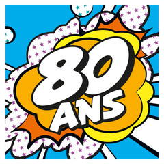 Carte 80 ans NEW