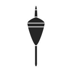 Fishing rod vector icon.Black vector icon isolated on white background fishing rod.