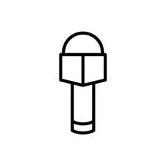 Microphone icon vector. Mic illustration sign. Karaoke symbol.