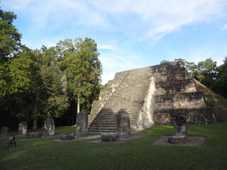 Fototapeta na wymiar The ruins of the ancient city of Tikal, Guatemala