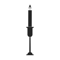 Lantern vector icon.Black vector icon isolated on white background lantern.