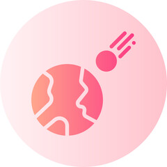 Asteroid gradient icon
