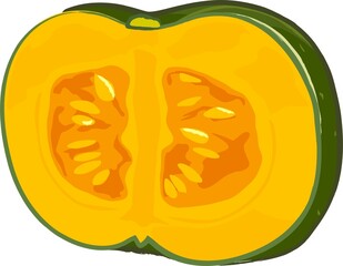 新鮮な野菜の手描き風イラスト