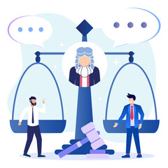 Illustration vector graphic cartoon character of laws and regulations