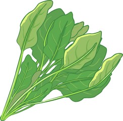 新鮮な野菜の手描き風イラスト