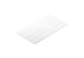 Blank white rectangle interior carpet mockup, side view