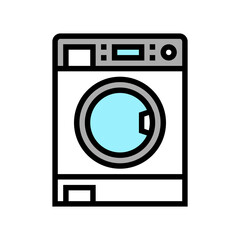 laundry machine color icon vector. laundry machine sign. isolated symbol illustration