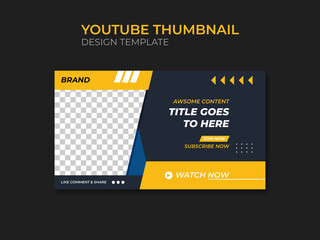 Youtub thumbnail or web banner template