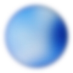 Aqua lo-fi grainy gradient texture. Turquoise gradient circle background. Textured noise. Spray...