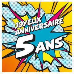 Carte Joyeux Anniversaire 5 ans 1