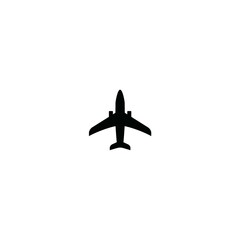 Black Airplane Logo Vector