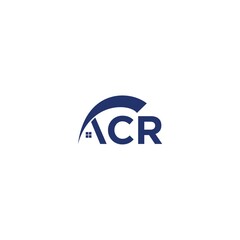 ACR Blue Splash House Icon Logo Vector