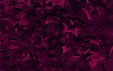 Dark Purple vector pattern with christmas stars.