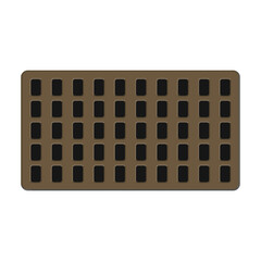 Manhole sewer vector cartoon icon. Vector illustration hatch street on white background. Isolated cartoon illustration icon of manhole sewer .