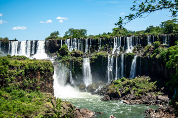 Beautiful waterfalls in Iguazu